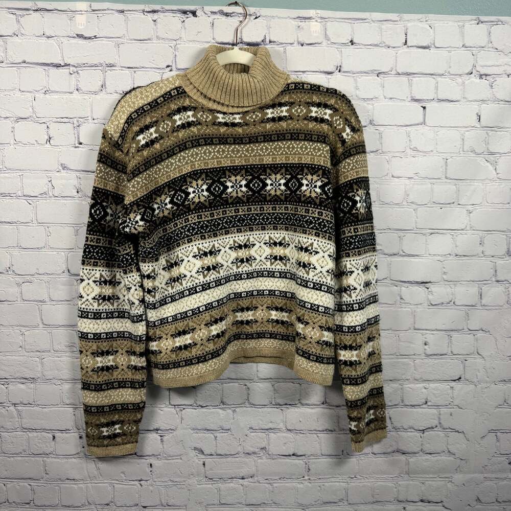 Vintage Paul Harris Design Women's Geometric Knit Sweater Size L